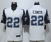 Nike Limited Dallas Cowboys #22 E.Smith White Men's Stitched Rush Jerseys,baseball caps,new era cap wholesale,wholesale hats