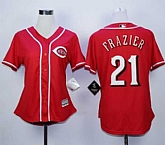 Womens Cincinnati Reds #21 Todd Frazier Red Alternate Majestic Stitched Jerseys,baseball caps,new era cap wholesale,wholesale hats