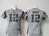 Womens Limited Nike New England Patriots #12 Tom Brady 2015 Gray Jerseys,baseball caps,new era cap wholesale,wholesale hats