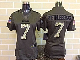 Womens Limited Nike Pittsburgh Steelers #7 Roethlisberger Salute To Service Green Jerseys,baseball caps,new era cap wholesale,wholesale hats