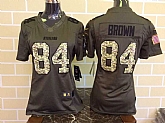 Womens Limited Nike Pittsburgh Steelers #84 Brown Salute To Service Green Jerseys,baseball caps,new era cap wholesale,wholesale hats