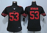 Womens Limited Nike San Francisco 49ers #53 Bowman Black Jerseys,baseball caps,new era cap wholesale,wholesale hats