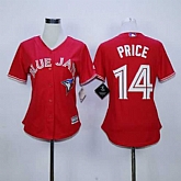Womens Toronto Blue Jays #14 David Price Red Canada Day Stitched MLB Jerseys,baseball caps,new era cap wholesale,wholesale hats