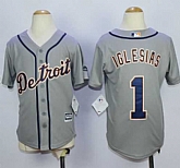 Youth Detroit Tigers #1 Jose Iglesias Gray Cool Base Stitched MLB Jerseys,baseball caps,new era cap wholesale,wholesale hats