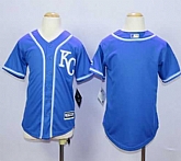 Youth Kansas City Royals Blank Blue Cool Base Stitched MLB Jerseys,baseball caps,new era cap wholesale,wholesale hats