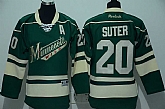 Youth Minnesota Wilds #20 Ryan Suter Green Jerseys