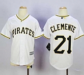 Youth Pittsburgh Pirates #21 Roberto Clemente White Cool Base Stitched MLB Jerseys,baseball caps,new era cap wholesale,wholesale hats