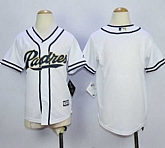 Youth San Diego Padres Blank White Home Cool Base Stitched MLB Jerseys,baseball caps,new era cap wholesale,wholesale hats