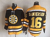 Boston Bruins #16 Derek Sanderson Black Yellow CCM Throwback Stitched Jerseys,baseball caps,new era cap wholesale,wholesale hats