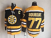 Boston Bruins #77 Ray Bourque Black Yellow CCM Throwback Stitched Jerseys,baseball caps,new era cap wholesale,wholesale hats