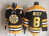Boston Bruins #8 Cam Neely Black Yellow CCM Throwback New Stitched Jerseys,baseball caps,new era cap wholesale,wholesale hats