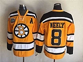 Boston Bruins #8 Cam Neely Yellow Winter Classic CCM Throwback Stitched Jerseys,baseball caps,new era cap wholesale,wholesale hats
