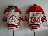 Boston Red Sox #34 Davod Ortiz Cream Stitched Hoodie,baseball caps,new era cap wholesale,wholesale hats