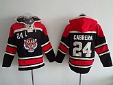 Detroit Tigers #24 Miguel Cabrera Black Stitched Hoodie,baseball caps,new era cap wholesale,wholesale hats