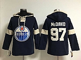 Edmonton Oilers #97 Connor McDavid Dark Blue NHL Hoody,baseball caps,new era cap wholesale,wholesale hats