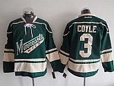 Minnesota Wilds #3 Charlie Coyle Green Stitched Jerseys,baseball caps,new era cap wholesale,wholesale hats