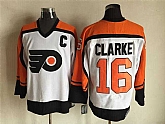 Philadelphia Flyers #16 Bobby Clarke White CCM Throwback Stitched Jerseys,baseball caps,new era cap wholesale,wholesale hats