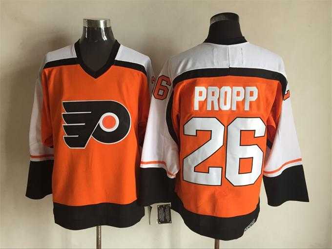 Philadelphia Flyers #26 Brian Propp Orange CCM Throwback Stitched Jerseys