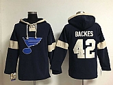 St. Louis Blues #42 Backes 2016 Dark Blue NHL Hoody,baseball caps,new era cap wholesale,wholesale hats