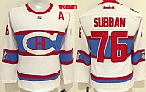 Womens Montreal Canadiens #76 P.K Subban White 2016 Winter Classic Jerseys