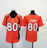 Womens Nike Denver Broncos #80 Davis Orange Game Jerseys,baseball caps,new era cap wholesale,wholesale hats