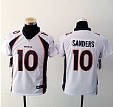 Youth Nike Denver Broncos #10 Sanders White Game Jerseys,baseball caps,new era cap wholesale,wholesale hats