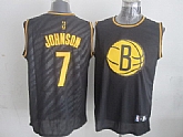 Brooklyn Nets #7 Joe Johnson Black With Golden Swingman Jerseys,baseball caps,new era cap wholesale,wholesale hats