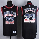 Chicago Bulls #23 Michael Jordan Revolution 30 Swingman 2014 USA Flag Fashion Black Jerseys,baseball caps,new era cap wholesale,wholesale hats