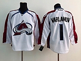 Colorado Avalanche #1 Semyon Varlamov White Jerseys,baseball caps,new era cap wholesale,wholesale hats
