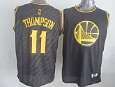 Golden State Warriors #11 Klay Thompson Black With Golden Swingman Jerseys,baseball caps,new era cap wholesale,wholesale hats