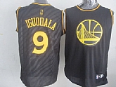 Golden State Warriors #9 Andre Iguodala Black With Golden Swingman Jerseys,baseball caps,new era cap wholesale,wholesale hats