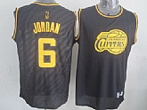 Los Angeles Clippers #6 DeAndre Jordan Black With Golden Swingman Jerseys,baseball caps,new era cap wholesale,wholesale hats