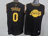 Los Angeles Lakers #0 Nick Young Black With Golden Swingman Jerseys,baseball caps,new era cap wholesale,wholesale hats