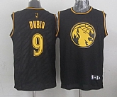 Minnesota Timberwolves #9 Ricky Rubio Black With Golden Swingman Jerseys,baseball caps,new era cap wholesale,wholesale hats