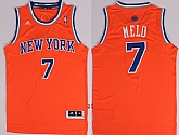 New York Knicks #7 Melo Nickname Orange Swingman Jerseys,baseball caps,new era cap wholesale,wholesale hats