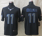 Nike Limited New England Patriots #11 Edelman Impact Black Jerseys,baseball caps,new era cap wholesale,wholesale hats