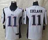 Nike New England Patriots #11 Edelman White Game Jerseys,baseball caps,new era cap wholesale,wholesale hats