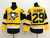 Pittsburgh Penguins #29 Marc-Andre Fleury Yellow Throwback CCM Jerseys,baseball caps,new era cap wholesale,wholesale hats