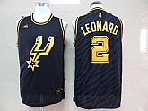 San Antonio Spurs #2 Kawhi Leonard Black With Golden Swingman Jerseys,baseball caps,new era cap wholesale,wholesale hats