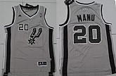 San Antonio Spurs #20 Manu Nickname Gray Swingman Jerseys,baseball caps,new era cap wholesale,wholesale hats