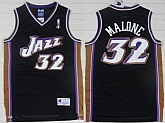 Utah Jazz #32 Karl Malone Black Swingman Throwback Jerseys,baseball caps,new era cap wholesale,wholesale hats