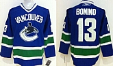 Vancouver Canucks #13 Nick Bonino Blue Jerseys,baseball caps,new era cap wholesale,wholesale hats
