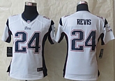 Womens Nike New England Patriots #24 Revis White Game Jerseys,baseball caps,new era cap wholesale,wholesale hats