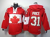 2014 Winter Olympics Canada Montreal Canadiens #31 Carey Price Red Hoodie,baseball caps,new era cap wholesale,wholesale hats