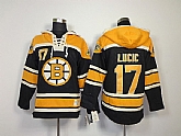 Boston Bruins #17 Milan Lucic Black Hoodie,baseball caps,new era cap wholesale,wholesale hats