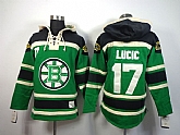 Boston Bruins #17 Milan Lucic Green Hoodie,baseball caps,new era cap wholesale,wholesale hats