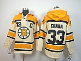 Boston Bruins #33 Zdeno Chara Cream Hoodie,baseball caps,new era cap wholesale,wholesale hats