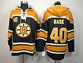 Boston Bruins #40 Tuukka Rask Black Hoodie,baseball caps,new era cap wholesale,wholesale hats