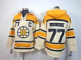 Boston Bruins #77 Bourque Cream Hoodie,baseball caps,new era cap wholesale,wholesale hats