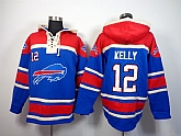 Buffalo Bills #12 Jim Kelly Blue Hoodie,baseball caps,new era cap wholesale,wholesale hats